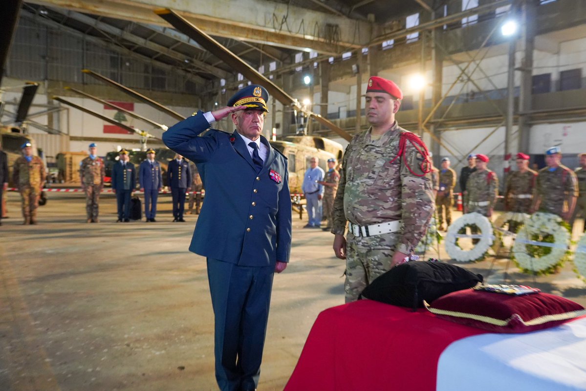 Today, UNIFIL paid tribute to Sergeant-Chef Florian Montorio, the peacekeeper who passed away yesterday in a tragic incident while carrying out his duties in Ghanduriyah, south Lebanon.

Press Release: unifil.unmissions.org/en/press-relea…
