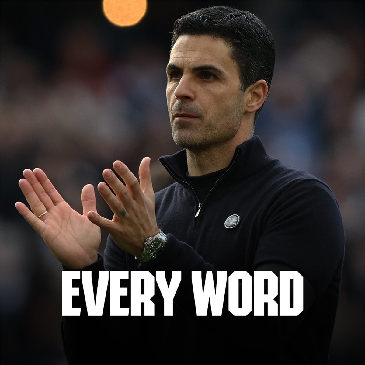 Arsenal's tweet photo. 📐 Fine margins
❤️‍🔥 Playing with courage
➡️ How we channel this feeling

Every word from Mikel Arteta’s post-Manchester City press conference 👇