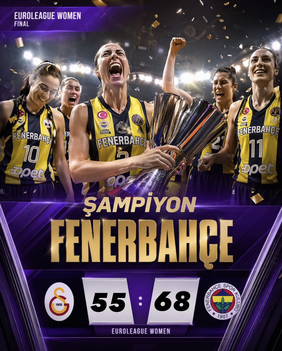 Feneristcom's tweet image. ŞAMPİYON FENERBAHÇE OPET

EuroLeague Women Şampiyonu Fenerbahçe

ÜÇÜNCÜ AVRUPA ŞAMPİYONLUĞU GELİYOR!

#Fenerbahce #sports #basketbol