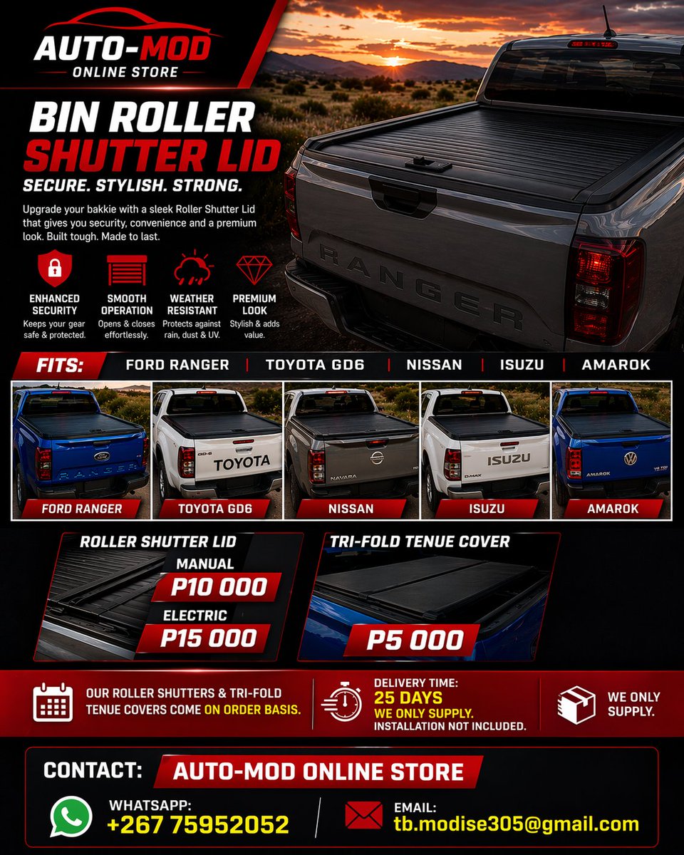 BrianModise1's tweet image. #bwtiktok🇧🇼 #4x4 #overlandinggear #overlandinglife #rollershutterhilux