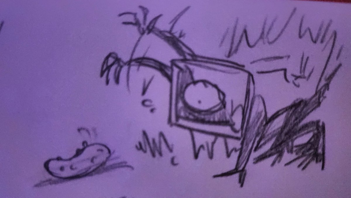 zippy_here's tweet image. More Sketches of Harley Sawyer(apologies for the weird colors)
#poppyplaytimechapter4 #sketch #harleysawyer #poppyplaytime