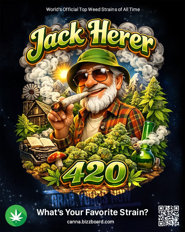 CannabidiolOil's tweet image. Named after the legendary cannabis activist, Jack Herer is a world-famous sativa hybrid🌿delivers clear-headed energy &amp;amp; creative focus 🎨 cannabis icon strain
👉canna.bizzboard.com/strains/jack-h…

#JackHerer #Sativa #CannabisGrow #THC #Focus #CannaBiZZ #Club420