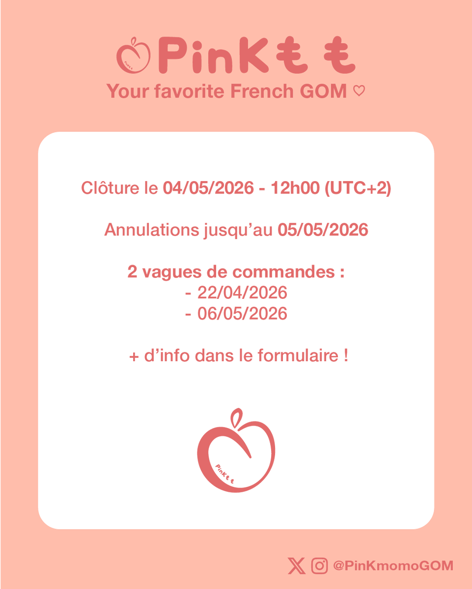 PinKmomoGOM's tweet photo. [#CG] #HERA, Sensual Powder Matte Liquid #220 Sundaze, #323 Cherry on Top, #325 Sunkissed
📣 2 vagues de commandes !

🍑 28,20€ + douane
🍑 Clôture : 04/05/2026 - 12h00 (UTC+2)
🍑 RT appréciés !

Formulaire et + d'info 👇 https://t.co/fmI25YGU2D