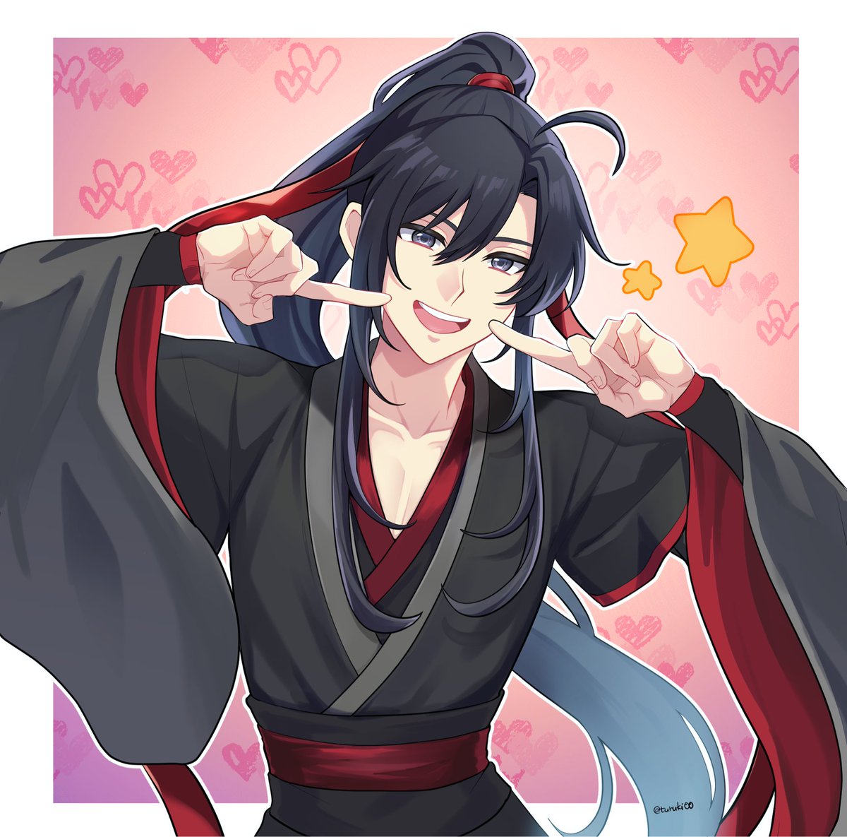 ポーズ素体使って絵の練習
あざと可愛い系魏嬰ちゃん