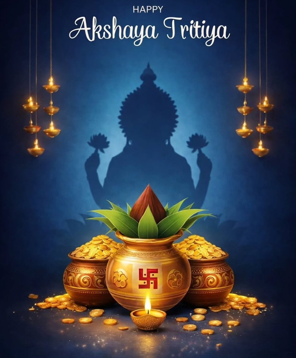 pole_jitendar's tweet image. ನಿಮ್ಮ ಮನೆಯಲ್ಲಿ ಶ್ರೀ ಲಕ್ಷ್ಮಿ ಮಾತೆಯ ಕೃಪೆ ಸದಾ ಇರಲಿ, ಕಷ್ಟಗಳೆಲ್ಲ ದೂರವಾಗಲಿ, ಸುಖ ಸಮೃದ್ಧಿ ನಿಮ್ಮದಾಗಲಿ. ತಮ್ಮೆಲ್ಲರಿಗೂ ಅಕ್ಷಯ ತೃತೀಯದ ಹಾರ್ದಿಕ ಶುಭಾಷಯಗಳು😇🙏#AkshayaTritiya2026
#IndianFestivals #Prosperity  #TraditionalDay