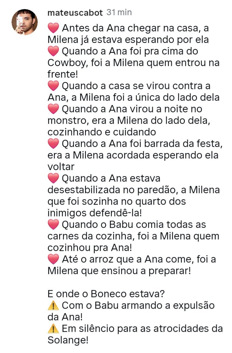 CarlaMappa's tweet photo. @IAMemesGifs @qganapaula Boneco com o Babu concordando em armar a expulsão da Ana Paula e vcs querendo que ele vá para a final. Então era melhor a Milena ter sido rival da Ana o jogo inteiro e ter ficado boazinha agora! Vcs são traíras! https://t.co/zpKDZ0YMJk