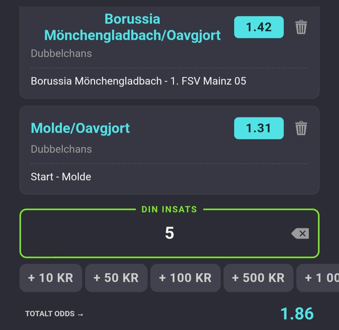 spelbrigaden's tweet photo. Av "förklarliga" skäl....
@spelbrigaden

..endast ett bet rekat i 💰💰#Klubben💰💰 denna söndag &amp; det hittar in till medelinvestering,

Båda matcher slutar "eins-eins" ✅️✅️ https://t.co/Wtvc7qyRJY