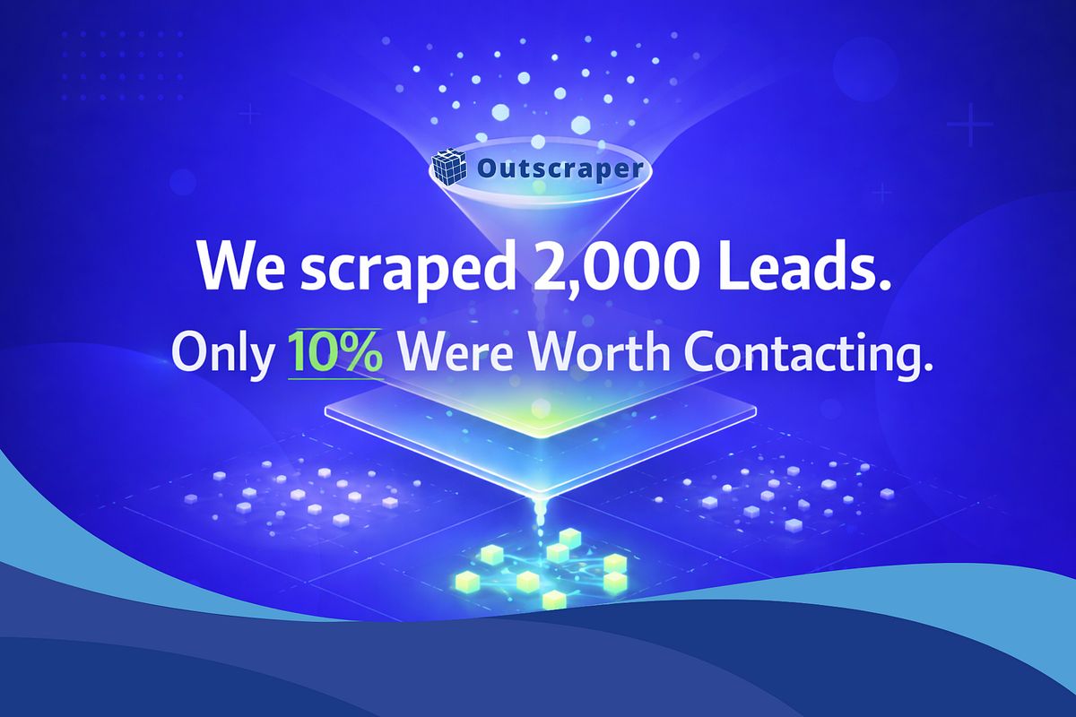 outscraper's tweet photo. In 2026, more data won’t fix bad targeting.
Better category selection will.
I broke this down step-by-step here: 
https://t.co/2DHICkizPI https://t.co/vhfqQeeI7y