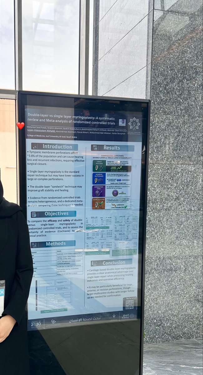 laakhaldi's tweet photo. Honored to present my research poster at the 10th Health Professions Conference.  

It was a great experience connecting with inspiring students and doctors, exchanging ideas, and sharing a passion for healthcare. ✨

#نبحث_لصحة_الإنسان 
#HPCX 
#كاساو https://t.co/mq5DF2ifiL