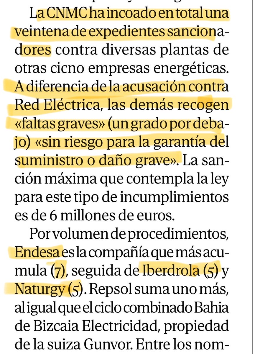 chdz8a's tweet photo. ¿Quién fue el responsable del apagón en España y Portugal de hace casi un año?

Varios.

Los procedimientos iniciados por la @CNMC_ES apuntan a una “muy grave” infracción de @RedElectricaREE (operador público del sistema), así como a faltas “graves” de varias eléctricas privadas. https://t.co/TO7rab7u0S