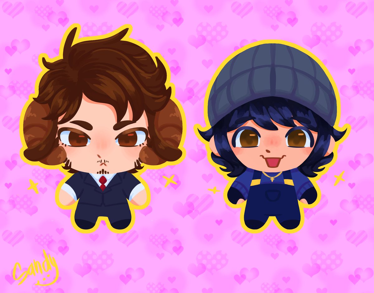 Sandy_23u's tweet photo. Como extraño a mi duo, los dibuje modo chibis 🥺🥺

#qsmp2 #pumpkinduo https://t.co/rhuMFfAl1m