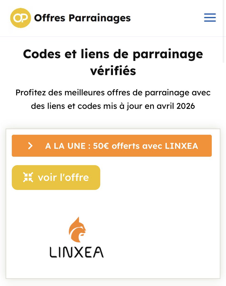 OParrainages's tweet photo. ‼️*** Parrainage - Avril 2026 *** ‼️
—————————
✅#Rakuten
✅#Showroomprive
✅#N26
✅#Boursobank - le retour !
✅#HelloBank
✅#RedbySfr
Et➕encore !
—————————
#moreira #endrick #psg #lyon #psgol
Tous les liens 🔗 et les codes 🔡 regroupés ici ⤵️
https://t.co/SGjllQ40kx https://t.co/h9bJwUUxbf