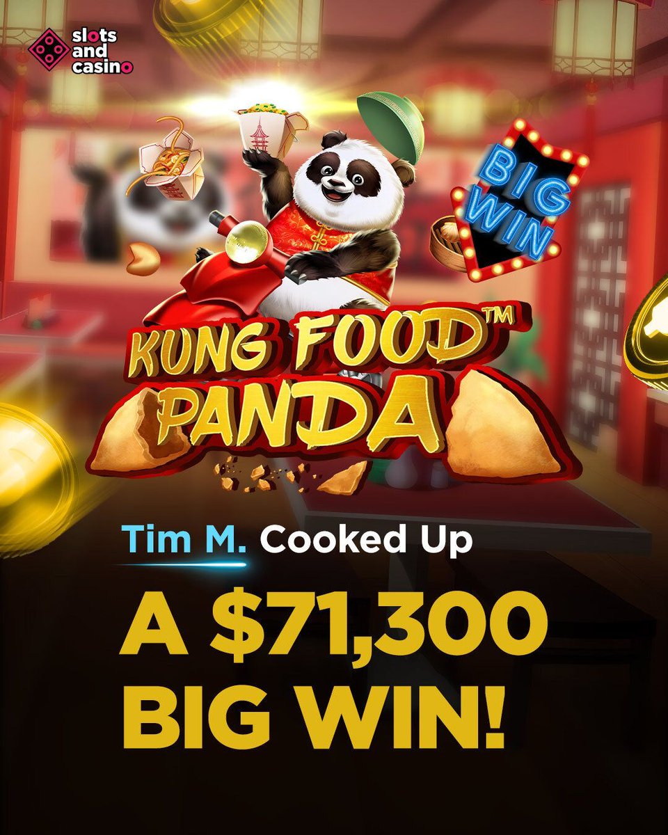 SlotsCasinofun's tweet image. $71,300 WIN 💥

Tim L. locked in special gem symbols in Kung Food Panda and landed the Grand Jackpot 🍜🔥
Your turn to cook up a win 👇
Play Now: slotsandcasino.ag/casino/slots/k…

#SlotWin #Jackpot #CasinoWin #OnlineCasino