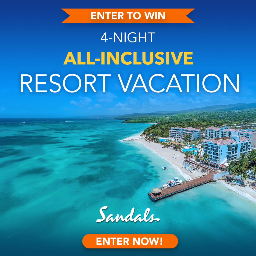 urvacayfinders's tweet image. Win a Sandals getaway for two! 🌴 Dreaming of an island escape? Enter to win a 4-night all-inclusive stay at any Sandals Resort, set on some of the Caribbean’s most stunning beaches. Enter by July 13. ☀️ lmondia.dreamvacations.com/contest

#travel #yourvacationfinders #vacation