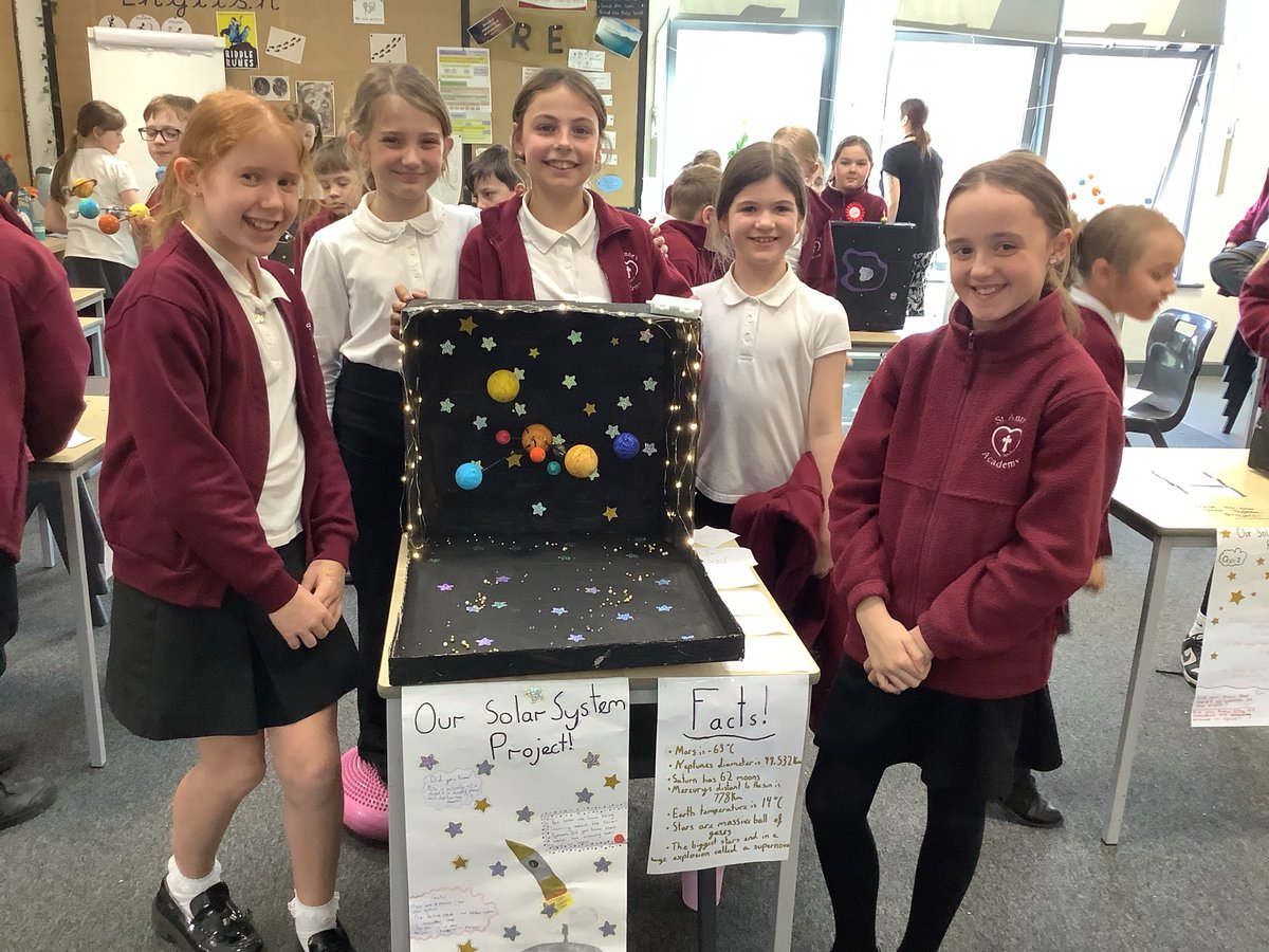 LPStAnnes's tweet photo. The Year 5 Crew worked incredibly hard, combining both their DT knowledge of pulleys and gears alongside their scientific knowledge of our solar system, to create moving solar system teaching tools! In teams, they designed, built and evaluated their models and showed resilience! https://t.co/BU5bg0rJS7