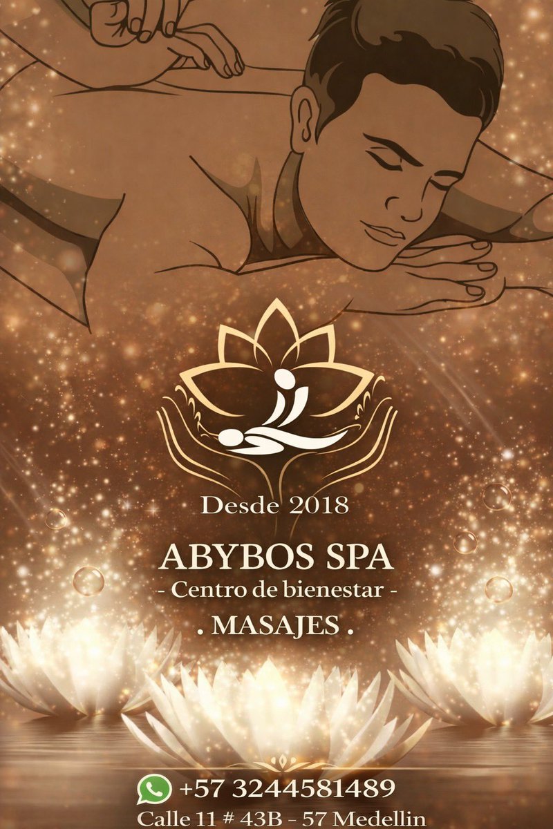 AbybosSpa's tweet photo. ✨ Hace cuánto no te regalas un momento para ti?
Tu cuerpo merece descanso, cuidado y bienestar. En Abybos Spa Medellín transformamos tu día en una experiencia de relajación total.
Desconecta - Relájate - Renueva tu energía
📍 Te esperamos 🌿 Vive el momento
📩 Reserva tu cita ya https://t.co/Rteuh1ASPU