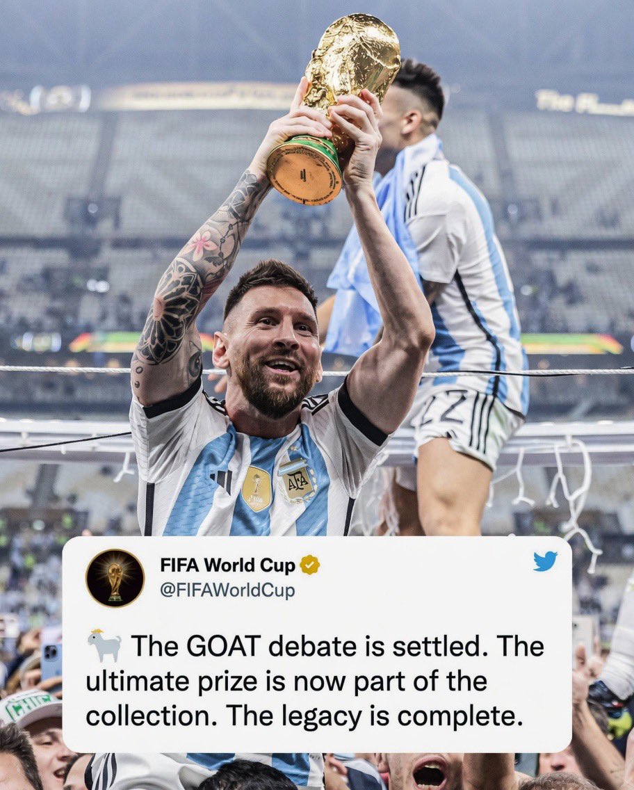 The Greatest deleted tweet of all time! 😎🐐