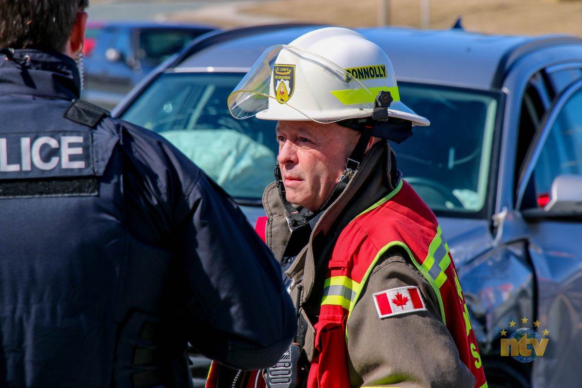 Noble41's tweet photo. A two-vehicle collision in the west end of St. John's on Saturday afternoon sent two people to hospital.

Info, photos, and video:  https://t.co/e8eTWUc3pS

#nltraffic @NTVNewsNL https://t.co/3Mmj6rLhsQ