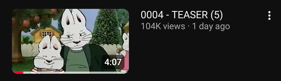 realkadot's tweet image. It's insane to see that the most recent Max's Big Problem teaser has already reached 100k views, just over 24 hours after it came out!!

Thank y'all so much for watching it, the team worked hard on it so this is great to see! :&amp;gt;

#maxandruby #maxandruby0004