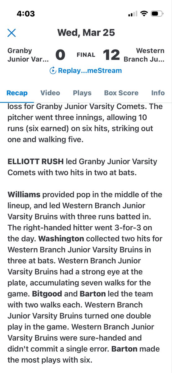 ElliottRush24's tweet photo. #granbybaseball https://t.co/7W3Sd5Dw3F