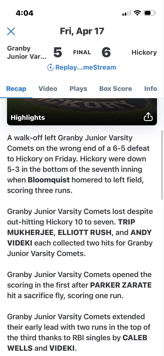 ElliottRush24's tweet photo. #granbybaseball https://t.co/7W3Sd5Dw3F