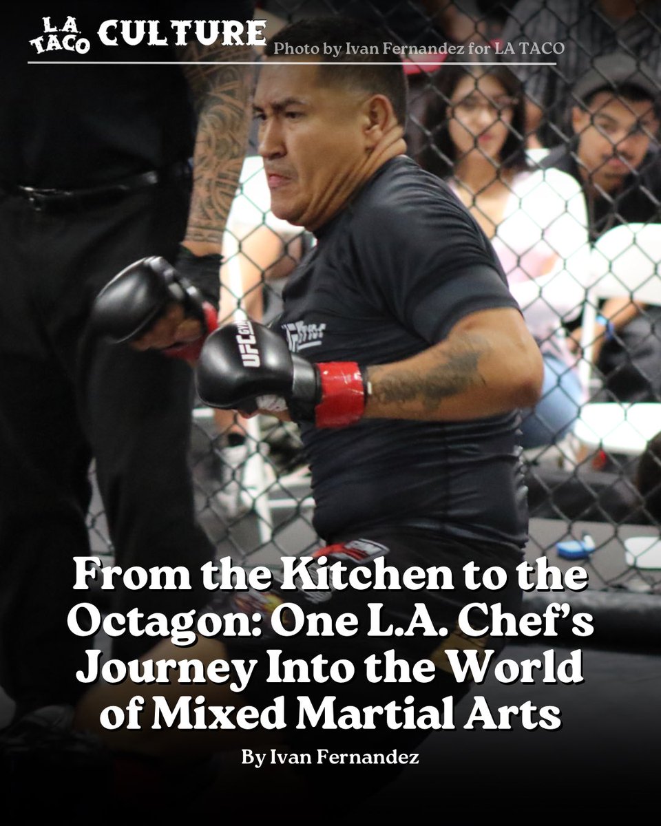 Chef Walther Adrianzen survived a diabetic coma. He then lost more than 30 lbs. and fought in his first mixed martial arts match.

The full story: lataco.com/kitchen-octago…

By <a href="/afroxander/">Iván Fernández</a>