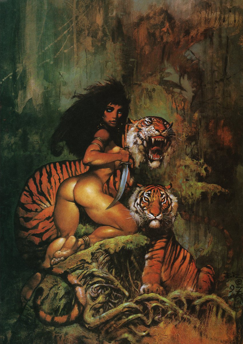 Heavy Metal 'Tigress' art by Simon Bisley 1999
#heavymetal #fantasyart