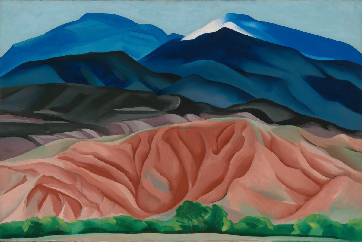 LuizSantosMusic's tweet image. Georgia O’Keeffe (American, 1887-1986) // “𝐁𝐥𝐚𝐜𝐤 𝐌𝐞𝐬𝐚 𝐋𝐚𝐧𝐝𝐬𝐜𝐚𝐩𝐞, 𝐍𝐞𝐰 𝐌𝐞𝐱𝐢𝐜𝐨/𝐎𝐮𝐭 𝐁𝐚𝐜𝐤 𝐨𝐟 𝐌𝐚𝐫𝐢𝐞’𝐬 𝐈𝐈” (𝟏𝟗𝟑𝟎)
#art #arts #finearts #painter