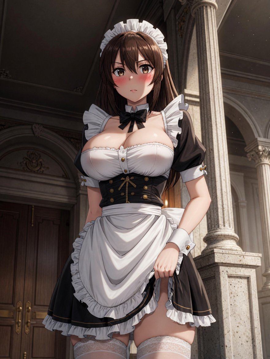 GorozabJose's tweet photo. Maid: Está bien si insiste tanto...🫣🔥 #AIart️️️️️️️️️️️️️️️️️️️️️️️️️️️️️️️️️️️️️️️️️️️️️️️️️️️ #grok #fanartㅤㅤㅤㅤ #maid #anime #AnimeDark https://t.co/LJKiQchnOc