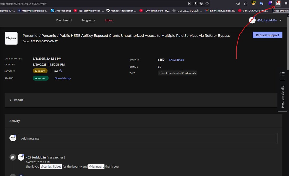 Arourmohamed01's tweet image. This extension got me bounty don't forget to install it 
#bugbounty #hack #security