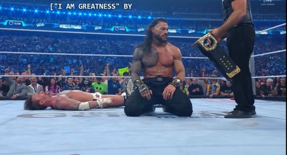 roman reigns vs cm punk lasted 33:57 minutes, while ALL 4 women’s matches lasted a total of 34:29 minutes… this is so sad 

#WrestleMania