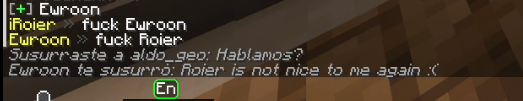 No qEwroon diciéndole a qJuan que qRo no está siendo amable JAKJDKS Y ÉL RESPONDE:

"¿Y eso a mi qué verga me importa? JKSDFJKS

ÉL EN MEDIO