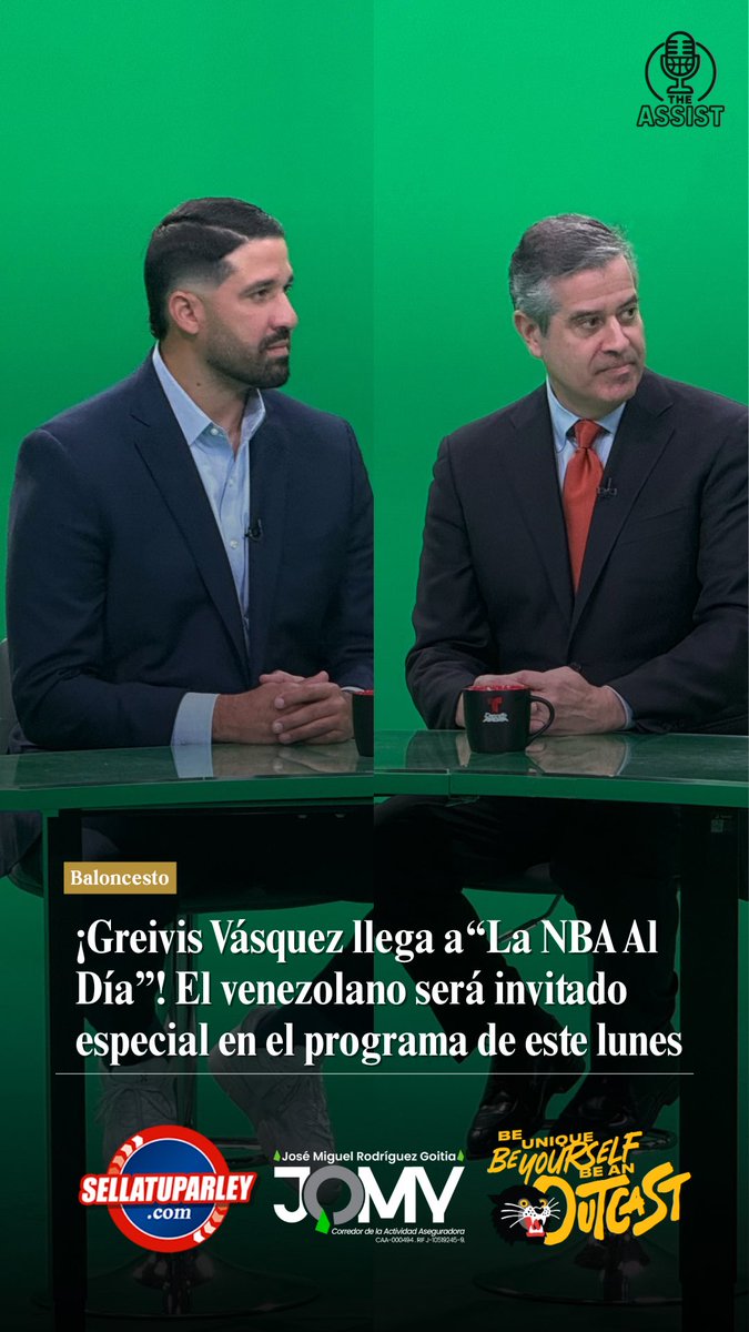 TheAssist_Pod's tweet photo. 🗯️🏀 ¡@greivisvasquez llega a “La NBA Al Día”! El venezolano será invitado especial en el programa de este lunes a través de @RitmoNba en @youtube. 

#Baloncesto #RitmoNBA #AlvaroMartin #GreivisVasquez #TheAssistPodcast https://t.co/ZCUJpjcyU4