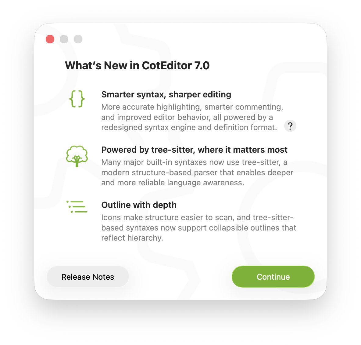 CotEditor tweet media
