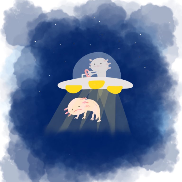 うぱるぱ うぱぁぁぁぁぁぁ #イラスト #ウーパールーパー