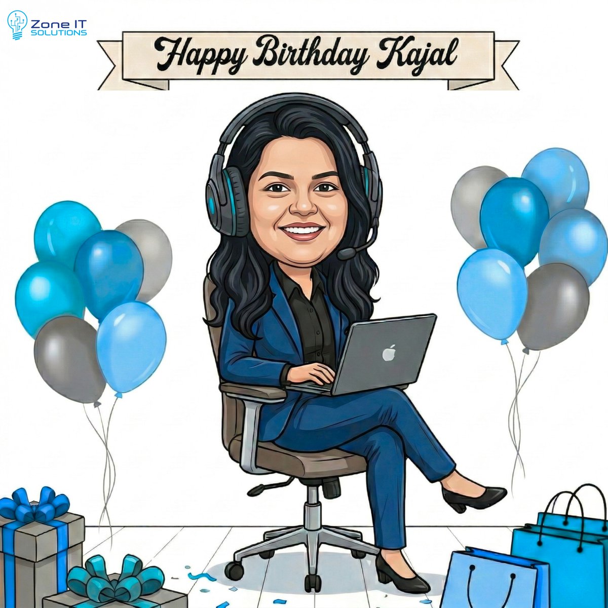Happy Birthday, Kajal Pandey! 🎉
Wishing you a day full of good times, great vibes, and heaps of cake 🎂

May the year ahead be filled with big personal wins,  and endless reasons to smile.

Keep shining and always stay as amazing as you are! ✨

#ZoneITsolutions #Happybirthday
