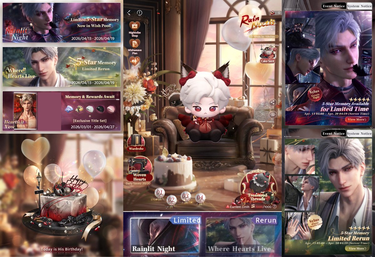 farewell birthdaylus, you’ll be dearly missed until next year🥀