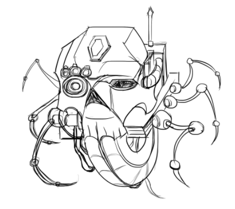 qteimporta23809's tweet image. //Mewing skull v1(Servo-skull).
Finalmente siento que le estoy agarrando el pulso en digital y mi manejo de los trazos con la tableta.

I finally feel like I'm getting the hang of digital art and my stroke control with the tablet.
#WIP #warhammerart #practice