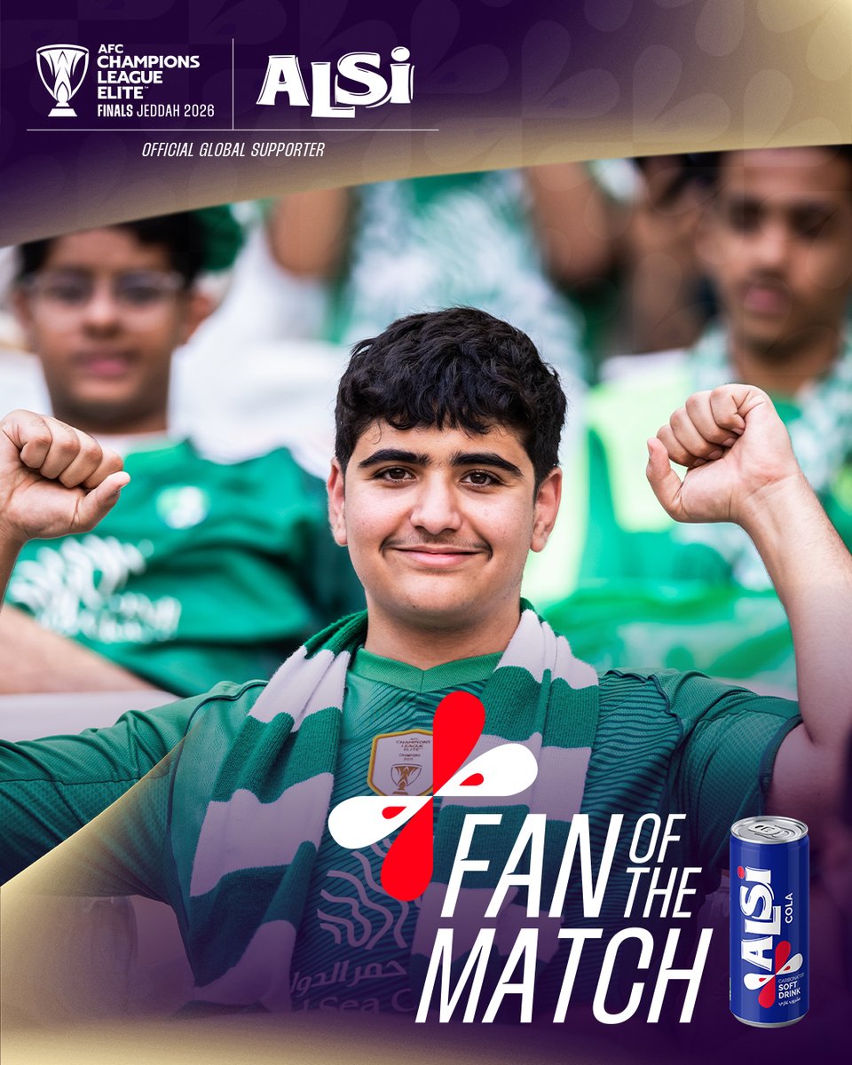 TheAFCCL's tweet photo. They travelled, they believed, they brought the noise ๐
The fans delivered unmatched energy in the stands ๐
#ACLElite | #FanOfTheMatch | #AlsiArabia https://t.co/cNQCJm53z1
