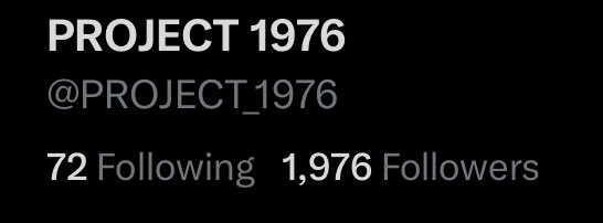 PROJECT 1976 tweet media