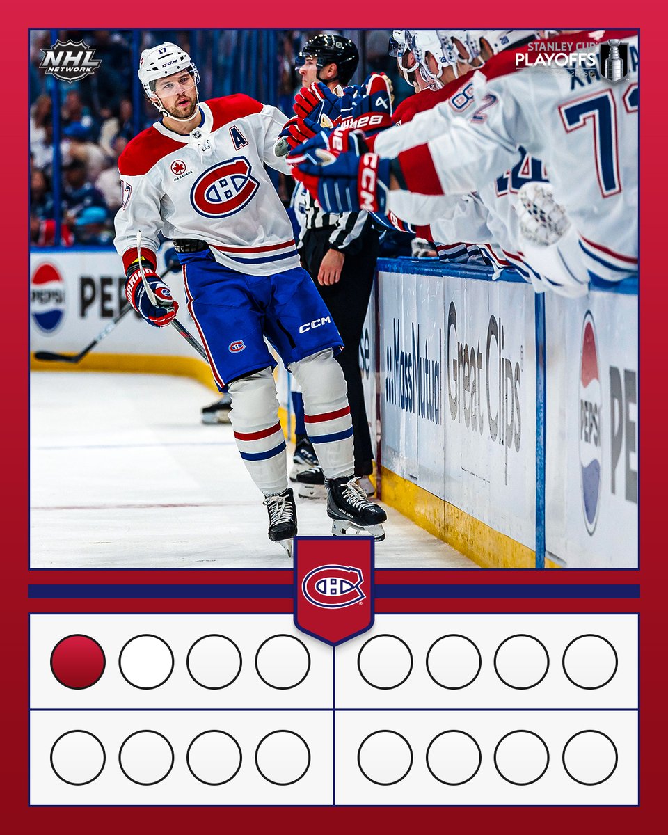 The <a href="/CanadiensMTL/">x - Canadiens Montréal</a> go on the road and take Game 1 in overtime! 

📺: #NHLTonight on NHL Network has postgame coverage of every game of the #StanleyCup Playoffs