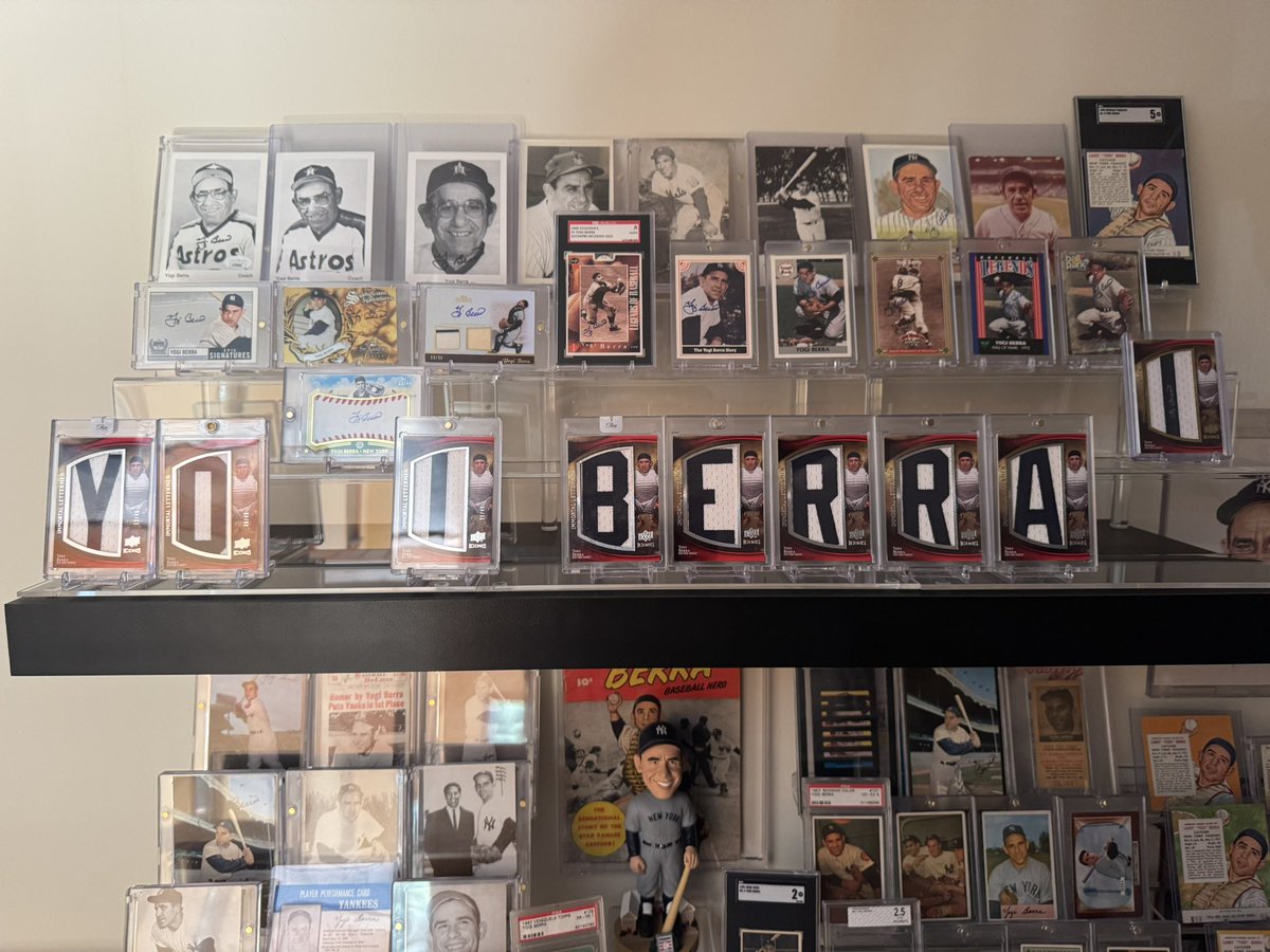 Passion4Baseba1's tweet photo. I am super excited !!
A Yogi card that I have been searching for FOUR YEARS, showed up this week on eBay. 
The auction just ended and it is coming home to my PC. 
Once I have it in hand it will be proudly displayed! The space is waiting for him. 
This completes the full Yogi Berra nameplate! 
I even got it for a lot less than I was willing to pay. 
It also will make #1,955 unique cards of his. 
@YogiBerraMuseum 
@yogiberra 
@lindsayberra