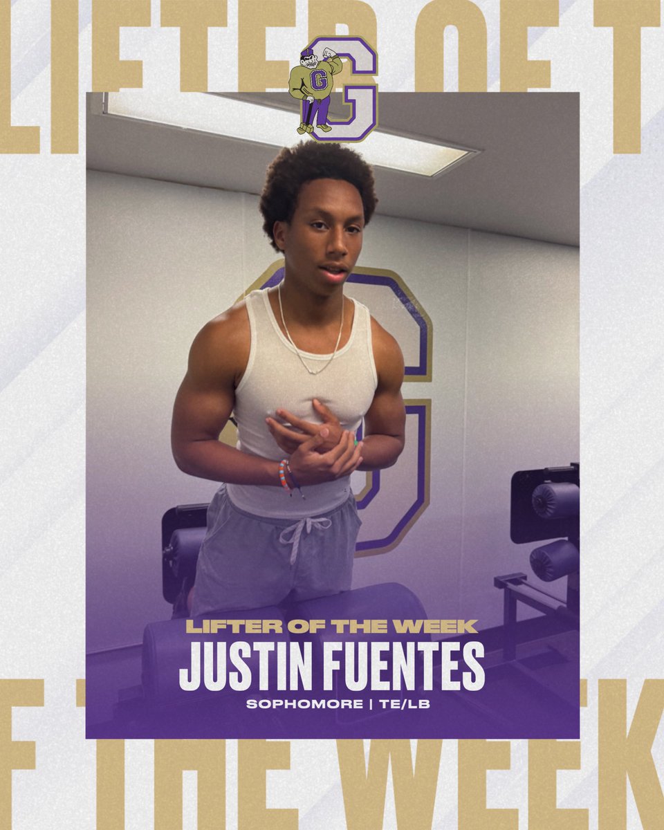 GarfieldHSFB's tweet photo. Lifter of the Week: Justin Fuentes ⚒️

Justin shows up ready to work every day and takes it seriously. He’s consistent, pushes himself, and doesn’t look for shortcuts. A hard worker who continues to set the standard.

#buildingbetterboilermakers

@GarfieldSuper_ @Principal_GHS https://t.co/l9Ku0vGYfc