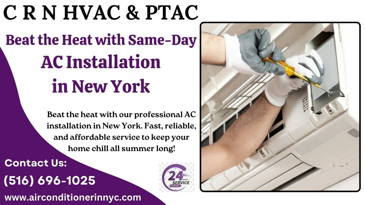 crnhvacservices's tweet image. Beat the heat with our professional AC installation in New York. Fast, reliable, and affordable service to keep your home chill all summer long. Call (516) 696-1025 airconditionerinnyc.com
#AirConditioning, #ACService, #HVAC, #CoolingSolutions, #ACRepair, #ACInstallation