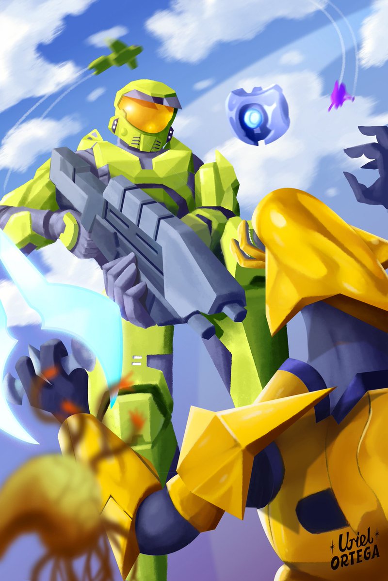 My reinterpretation of the Halo CE cover 
#HaloSpotlight