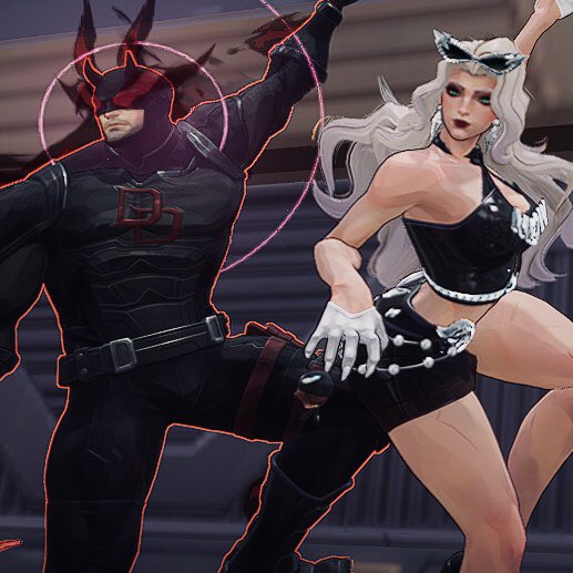 FortniteXRE's tweet photo. Devilcat my beloved 

#MarvelRivals #BlackCat #Daredevil #Devilcat https://t.co/gjlvJoTPSi