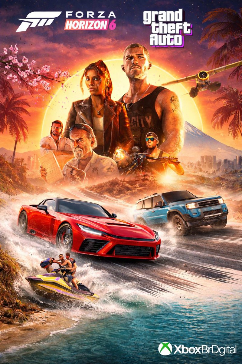 Os gigantes tão vindo com tudo em 2026 😱🔥 e a disputa de hype tá simplesmente absurda!
Agora a briga ficou PESADA.🤼‍♂️
 Velocidade vs Caos
🌆🏎️ Corrida vs Crime
 Xbox vs um fenômeno global🌍
Agora quero ver 👇
👉 Qual tá com MAIS HYPE pra Você? #ForzaHorizon6 #GTAVI