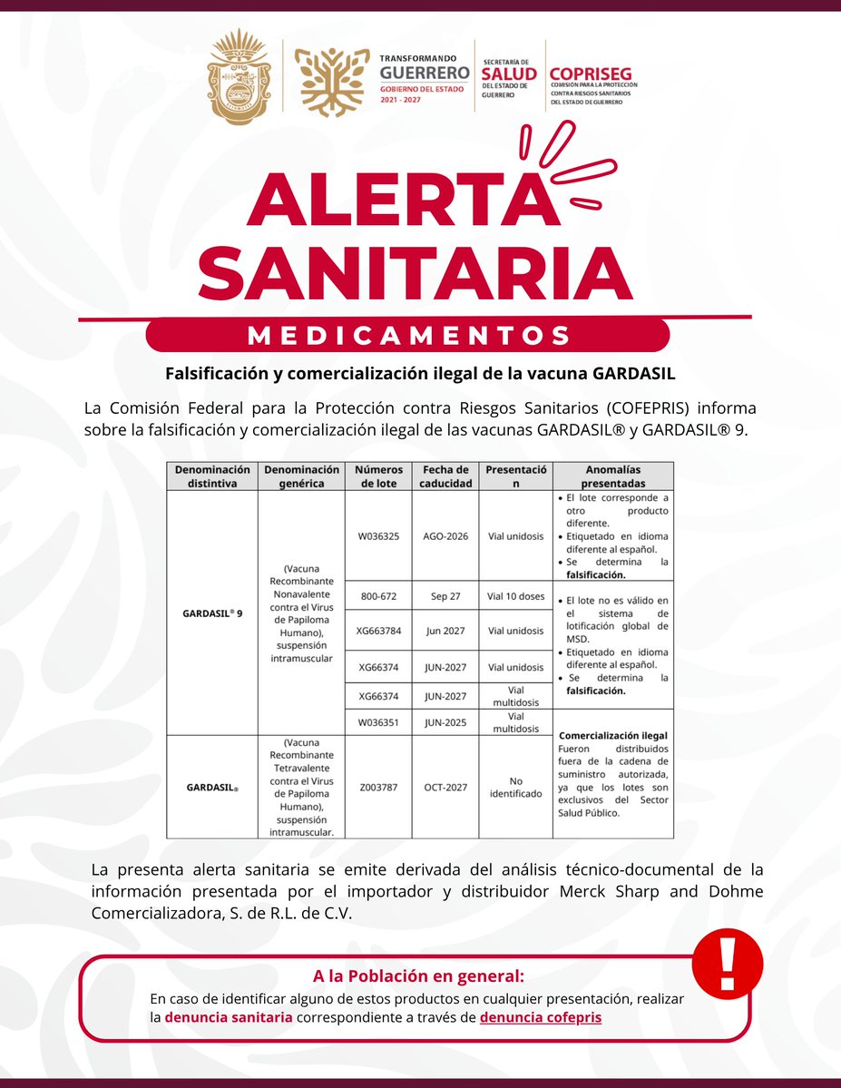 COPRISEG Guerrero tweet media