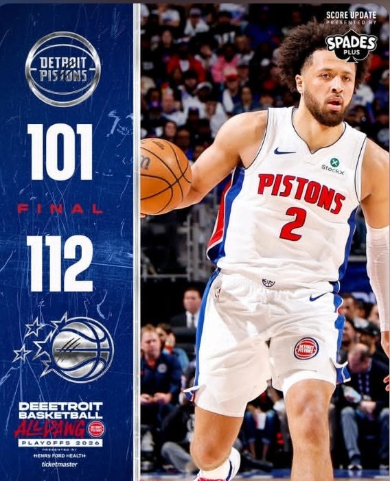 Gate7sports's tweet image. The Orlando Magic stunned the Detroit Pistons to take Game 1 #nba #orlandomagic #nbaplayoffs