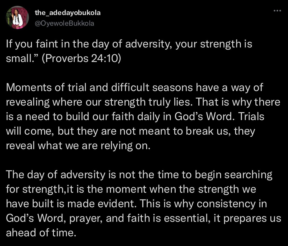 OyewoleBukkola's tweet image. 100 days of speaking on the integrity of God’s word 

Day 51
#Thewordworks